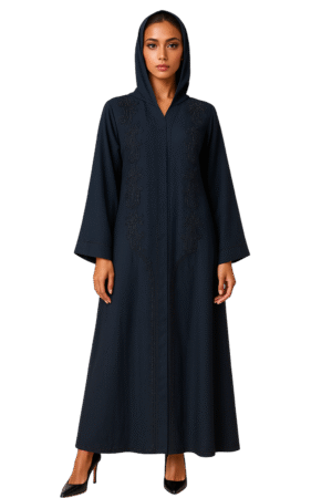 Navy Blue Cut Dana Handmade Abaya