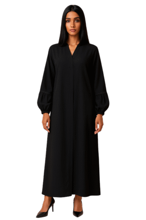 Plates Cut dana Handmade Black Abaya