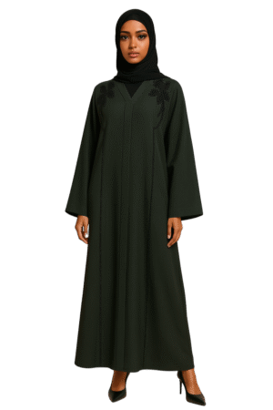 Sea Green Cutdana Abaya
