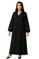 Star Bunch Cutdana Handmade Abaya