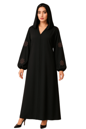 Star Bunch Cutdana Handmade Abaya