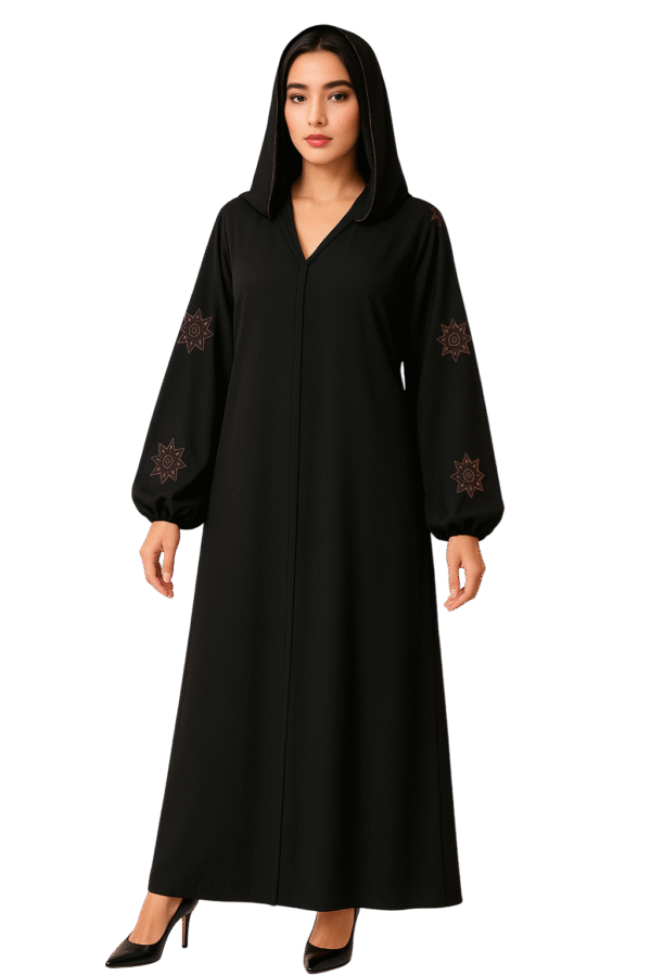 Star Bunch Cutdana Handmade Abaya